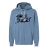Unisex Garment-Dyed Lightweight Fleece Hooded Sweatshirt Thumbnail