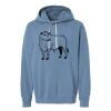 Unisex Garment-Dyed Lightweight Fleece Hooded Sweatshirt Thumbnail