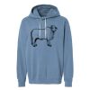Unisex Garment-Dyed Lightweight Fleece Hooded Sweatshirt Thumbnail