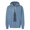 Unisex Garment-Dyed Lightweight Fleece Hooded Sweatshirt Thumbnail