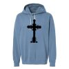 Unisex Garment-Dyed Lightweight Fleece Hooded Sweatshirt Thumbnail