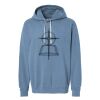 Unisex Garment-Dyed Lightweight Fleece Hooded Sweatshirt Thumbnail