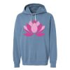 Unisex Garment-Dyed Lightweight Fleece Hooded Sweatshirt Thumbnail