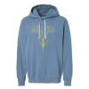 Unisex Garment-Dyed Lightweight Fleece Hooded Sweatshirt Thumbnail