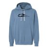 Unisex Garment-Dyed Lightweight Fleece Hooded Sweatshirt Thumbnail
