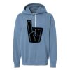 Unisex Garment-Dyed Lightweight Fleece Hooded Sweatshirt Thumbnail