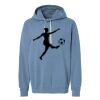 Unisex Garment-Dyed Lightweight Fleece Hooded Sweatshirt Thumbnail