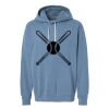 Unisex Garment-Dyed Lightweight Fleece Hooded Sweatshirt Thumbnail
