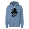 Unisex Garment-Dyed Lightweight Fleece Hooded Sweatshirt Thumbnail