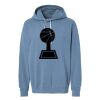 Unisex Garment-Dyed Lightweight Fleece Hooded Sweatshirt Thumbnail