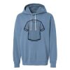 Unisex Garment-Dyed Lightweight Fleece Hooded Sweatshirt Thumbnail
