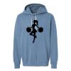 Unisex Garment-Dyed Lightweight Fleece Hooded Sweatshirt Thumbnail