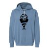 Unisex Garment-Dyed Lightweight Fleece Hooded Sweatshirt Thumbnail