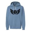 Unisex Garment-Dyed Lightweight Fleece Hooded Sweatshirt Thumbnail