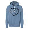 Unisex Garment-Dyed Lightweight Fleece Hooded Sweatshirt Thumbnail