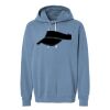 Unisex Garment-Dyed Lightweight Fleece Hooded Sweatshirt Thumbnail