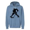 Unisex Garment-Dyed Lightweight Fleece Hooded Sweatshirt Thumbnail