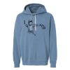 Unisex Garment-Dyed Lightweight Fleece Hooded Sweatshirt Thumbnail