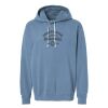 Unisex Garment-Dyed Lightweight Fleece Hooded Sweatshirt Thumbnail
