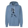 Unisex Garment-Dyed Lightweight Fleece Hooded Sweatshirt Thumbnail