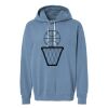 Unisex Garment-Dyed Lightweight Fleece Hooded Sweatshirt Thumbnail