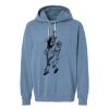 Unisex Garment-Dyed Lightweight Fleece Hooded Sweatshirt Thumbnail