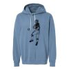 Unisex Garment-Dyed Lightweight Fleece Hooded Sweatshirt Thumbnail