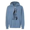 Unisex Garment-Dyed Lightweight Fleece Hooded Sweatshirt Thumbnail