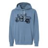 Unisex Garment-Dyed Lightweight Fleece Hooded Sweatshirt Thumbnail