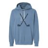 Unisex Garment-Dyed Lightweight Fleece Hooded Sweatshirt Thumbnail
