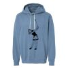 Unisex Garment-Dyed Lightweight Fleece Hooded Sweatshirt Thumbnail