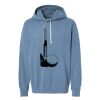 Unisex Garment-Dyed Lightweight Fleece Hooded Sweatshirt Thumbnail