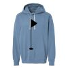 Unisex Garment-Dyed Lightweight Fleece Hooded Sweatshirt Thumbnail
