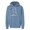 Unisex Garment-Dyed Lightweight Fleece Hooded Sweatshirt Thumbnail