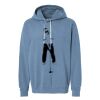 Unisex Garment-Dyed Lightweight Fleece Hooded Sweatshirt Thumbnail