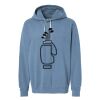 Unisex Garment-Dyed Lightweight Fleece Hooded Sweatshirt Thumbnail