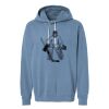 Unisex Garment-Dyed Lightweight Fleece Hooded Sweatshirt Thumbnail
