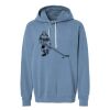 Unisex Garment-Dyed Lightweight Fleece Hooded Sweatshirt Thumbnail