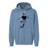 Unisex Garment-Dyed Lightweight Fleece Hooded Sweatshirt Thumbnail