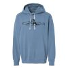 Unisex Garment-Dyed Lightweight Fleece Hooded Sweatshirt Thumbnail