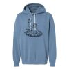 Unisex Garment-Dyed Lightweight Fleece Hooded Sweatshirt Thumbnail