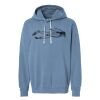Unisex Garment-Dyed Lightweight Fleece Hooded Sweatshirt Thumbnail