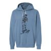 Unisex Garment-Dyed Lightweight Fleece Hooded Sweatshirt Thumbnail