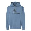 Unisex Garment-Dyed Lightweight Fleece Hooded Sweatshirt Thumbnail