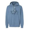 Unisex Garment-Dyed Lightweight Fleece Hooded Sweatshirt Thumbnail