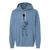 Unisex Garment-Dyed Lightweight Fleece Hooded Sweatshirt Thumbnail