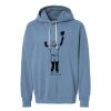 Unisex Garment-Dyed Lightweight Fleece Hooded Sweatshirt Thumbnail
