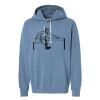 Unisex Garment-Dyed Lightweight Fleece Hooded Sweatshirt Thumbnail