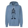 Unisex Garment-Dyed Lightweight Fleece Hooded Sweatshirt Thumbnail