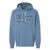 Unisex Garment-Dyed Lightweight Fleece Hooded Sweatshirt Thumbnail